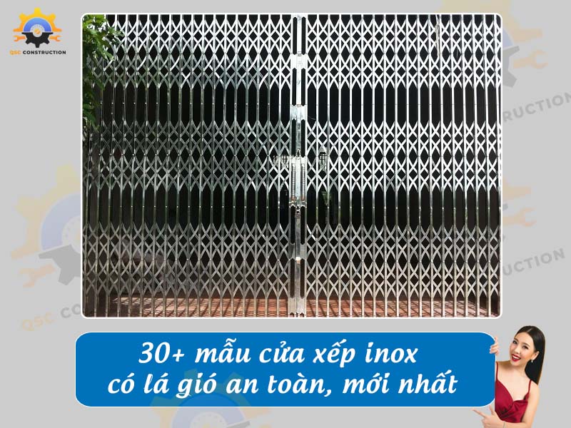 Báo giá 30+ mẫu cửa xếp inox có lá gió mới nhất