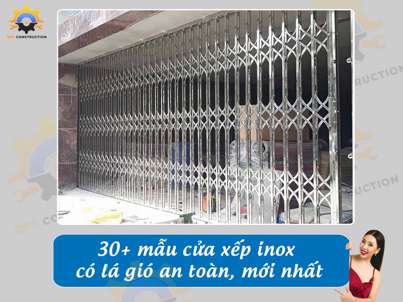 Báo giá 30+ mẫu cửa xếp inox có lá gió mới nhất