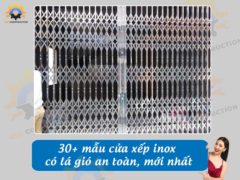 Báo giá 30+ mẫu cửa xếp inox có lá gió mới nhất