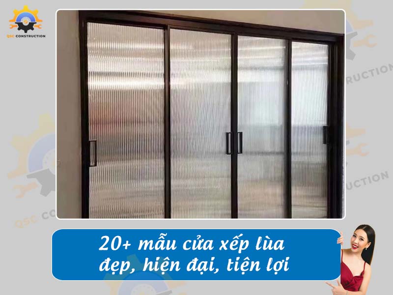Tổng hợp 20+ mẫu cửa xếp lùa đẹp, hiện đại, tiện lợi