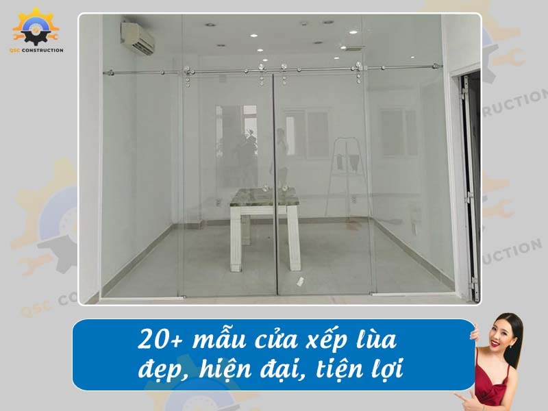 Tổng hợp 20+ mẫu cửa xếp lùa đẹp, hiện đại, tiện lợi