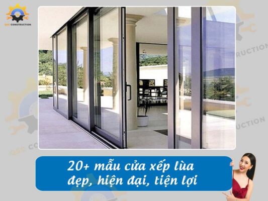 Tổng hợp 20+ mẫu cửa xếp lùa đẹp, hiện đại, tiện lợi