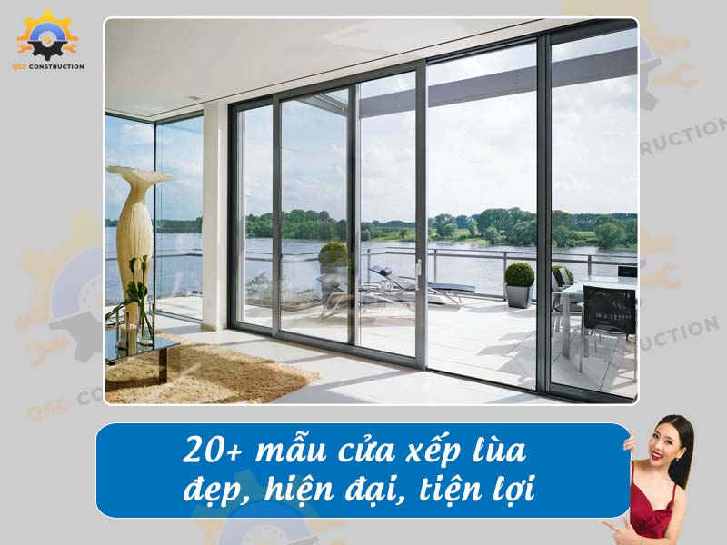Tổng hợp 20+ mẫu cửa xếp lùa đẹp, hiện đại, tiện lợi