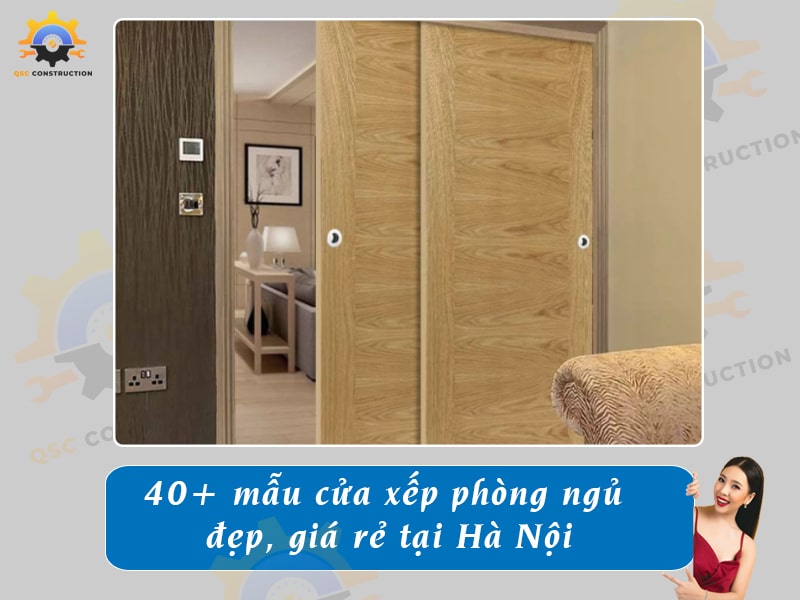Báo giá 40+ mẫu cửa xếp phòng ngủ đẹp, giá rẻ tại Hà Nội