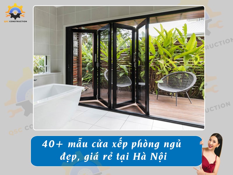 Báo giá 40+ mẫu cửa xếp phòng ngủ đẹp, giá rẻ tại Hà Nội