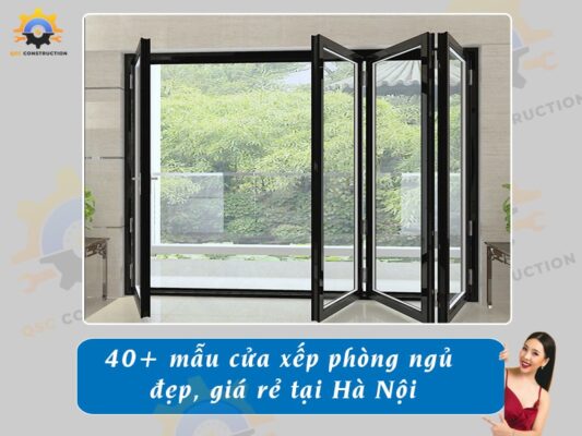 Báo giá 40+ mẫu cửa xếp phòng ngủ đẹp, giá rẻ tại Hà Nội