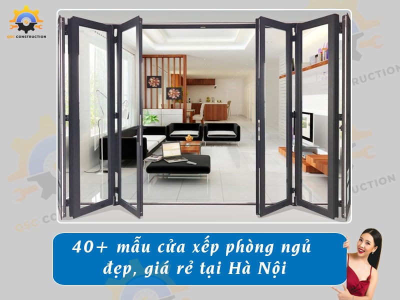 Báo giá 40+ mẫu cửa xếp phòng ngủ đẹp, giá rẻ tại Hà Nội