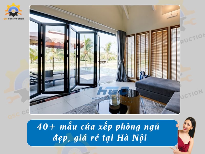 Báo giá 40+ mẫu cửa xếp phòng ngủ đẹp, giá rẻ tại Hà Nội