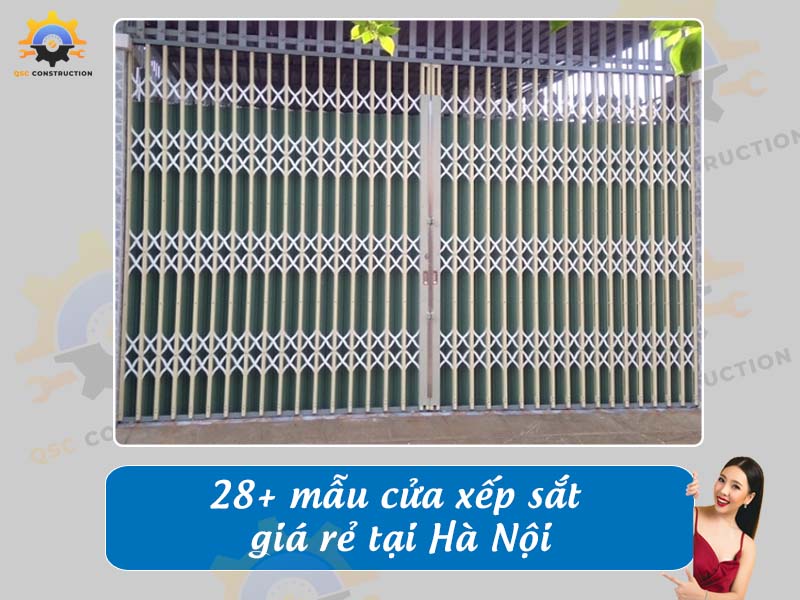 Báo giá 28+ mẫu cửa xếp sắt giá rẻ tại Hà Nội