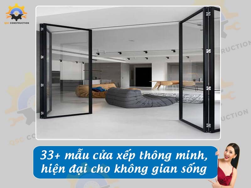 Báo giá 33+ mẫu cửa xếp thông minh, hiện đại cho không gian sống