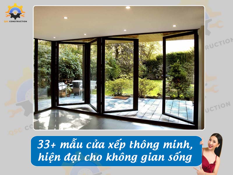 Báo giá 33+ mẫu cửa xếp thông minh, hiện đại cho không gian sống