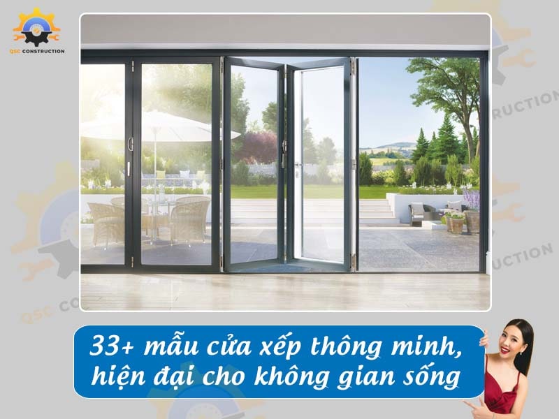 Báo giá 33+ mẫu cửa xếp thông minh, hiện đại cho không gian sống