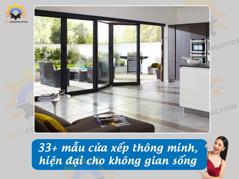 Báo giá 33+ mẫu cửa xếp thông minh, hiện đại cho không gian sống