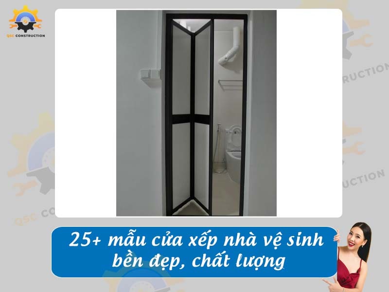 Báo giá 25+ mẫu cửa xếp nhà vệ sinh bền đẹp, chất lượng