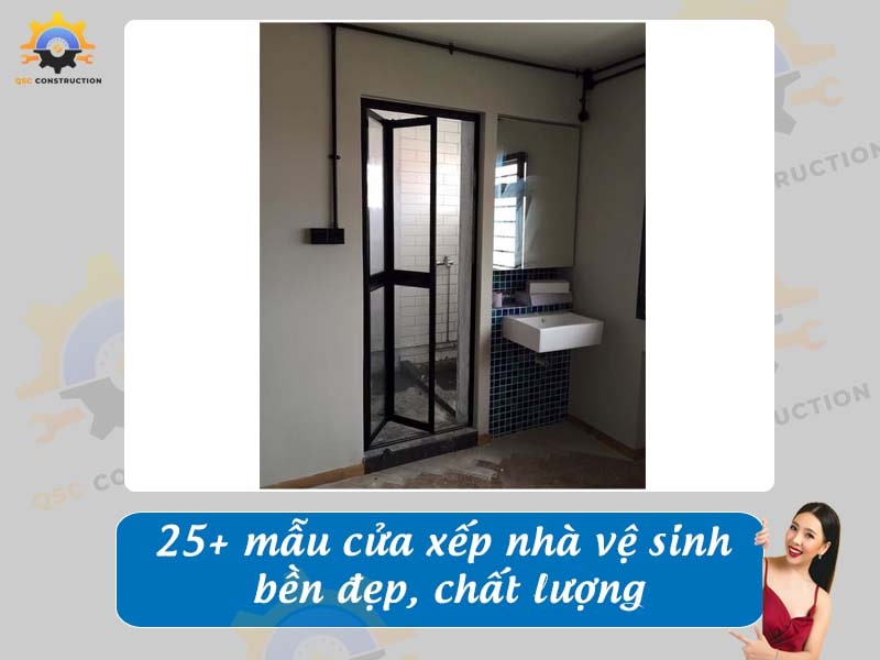Báo giá 25+ mẫu cửa xếp nhà vệ sinh bền đẹp, chất lượng