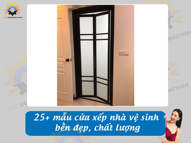 Báo giá 25+ mẫu cửa xếp nhà vệ sinh bền đẹp, chất lượng