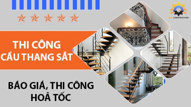 Thi công cầu thang sắt tại Hà Nội