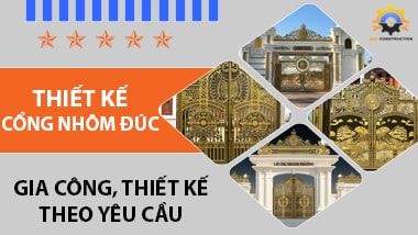 Thiết kế cổng nhôm đúc theo yêu cầu