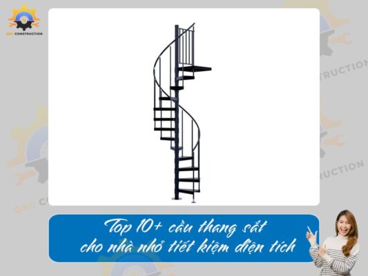Top 10+ cầu thang sắt cho nhà nhỏ tiết kiệm diện tích