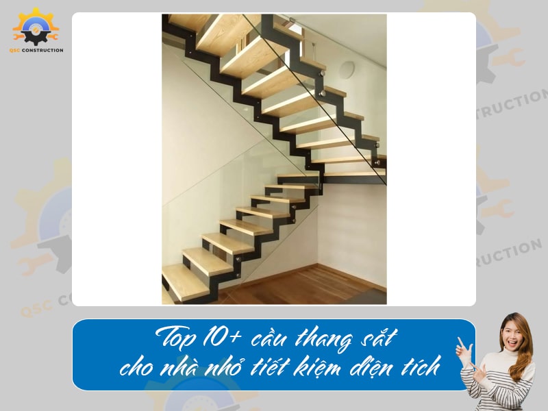 Top 10+ cầu thang sắt cho nhà nhỏ tiết kiệm diện tích