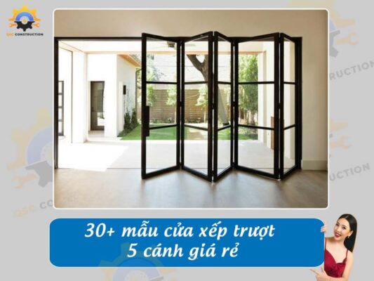 Báo giá 30+ mẫu cửa xếp trượt 5 cánh giá rẻ tại Hà Nội