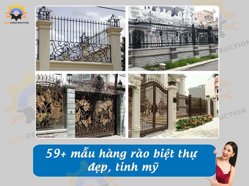 Báo giá 59+ mẫu hàng rào biệt thự đẹp, tinh mỹ