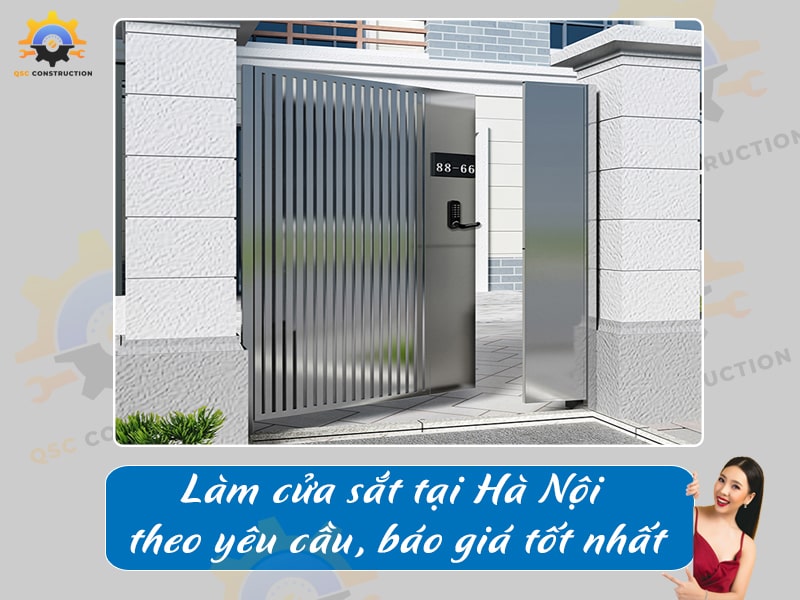 Làm cửa sắt tại Hà Nội theo yêu cầu, báo giá tốt nhất