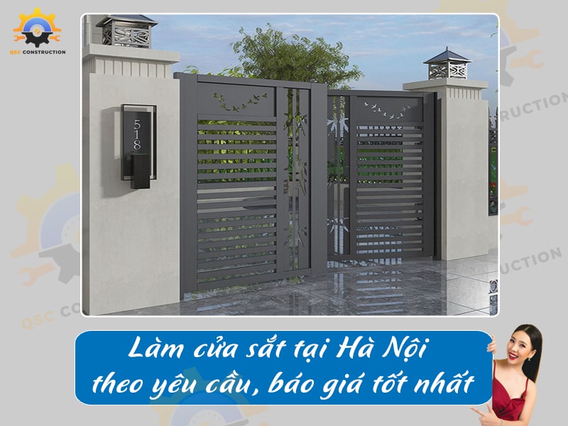 Làm cửa sắt tại Hà Nội theo yêu cầu, báo giá tốt nhất