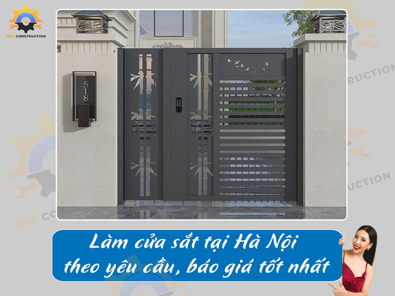 Làm cửa sắt tại Hà Nội theo yêu cầu, báo giá tốt nhất