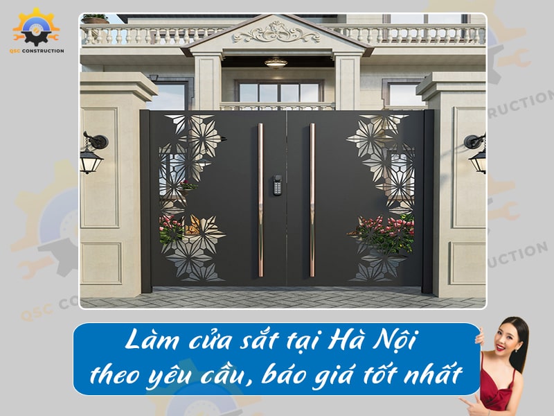 Làm cửa sắt tại Hà Nội theo yêu cầu, báo giá tốt nhất