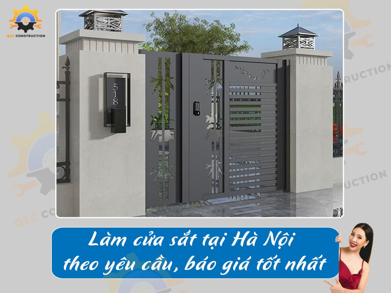 Làm cửa sắt tại Hà Nội theo yêu cầu, báo giá tốt nhất