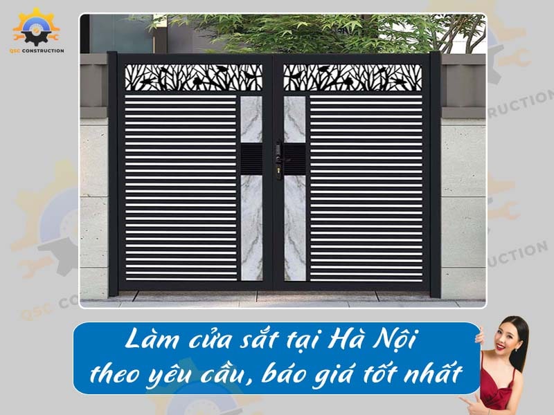 Làm cửa sắt tại Hà Nội theo yêu cầu, báo giá tốt nhất