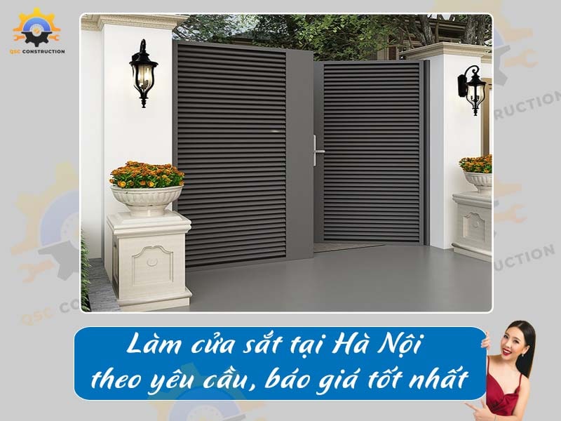 Làm cửa sắt tại Hà Nội theo yêu cầu, báo giá tốt nhất