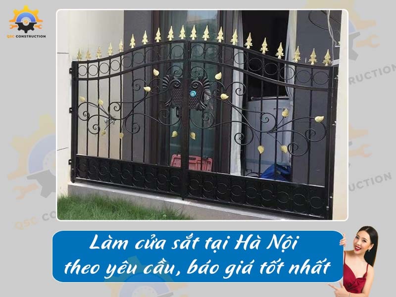 Làm cửa sắt tại Hà Nội theo yêu cầu, báo giá tốt nhất