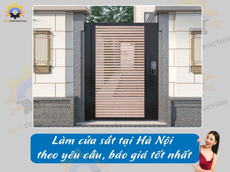 Làm cửa sắt tại Hà Nội theo yêu cầu, báo giá tốt nhất