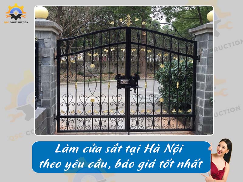 Làm cửa sắt tại Hà Nội theo yêu cầu, báo giá tốt nhất