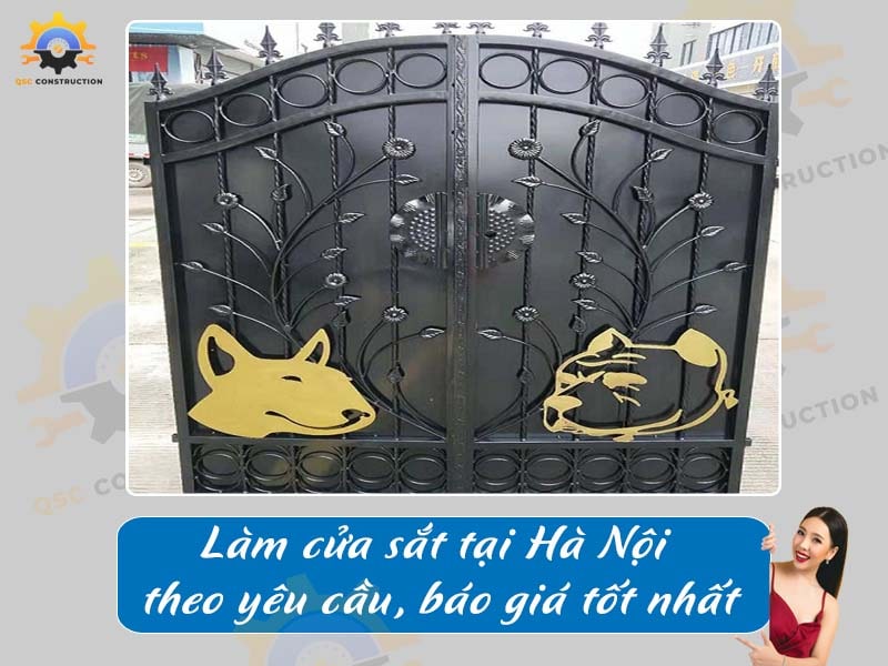 Làm cửa sắt tại Hà Nội theo yêu cầu, báo giá tốt nhất