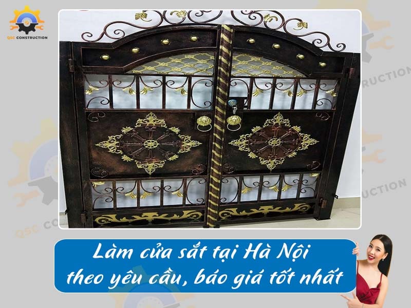 Làm cửa sắt tại Hà Nội theo yêu cầu, báo giá tốt nhất