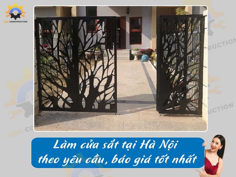 Làm cửa sắt tại Hà Nội theo yêu cầu, báo giá tốt nhất