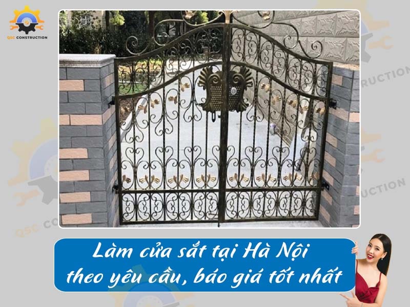 Làm cửa sắt tại Hà Nội theo yêu cầu, báo giá tốt nhất