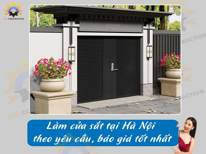 Làm cửa sắt tại Hà Nội theo yêu cầu, báo giá tốt nhất