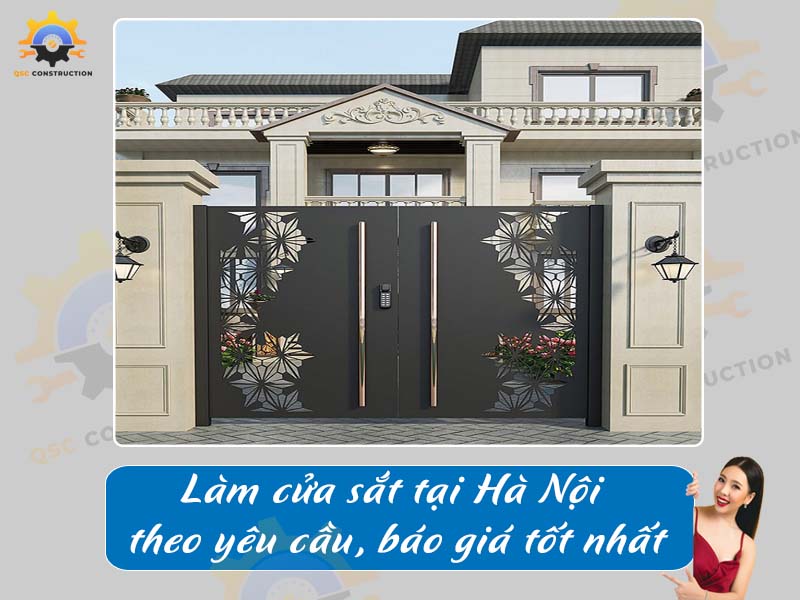 Làm cửa sắt tại Hà Nội theo yêu cầu, báo giá tốt nhất
