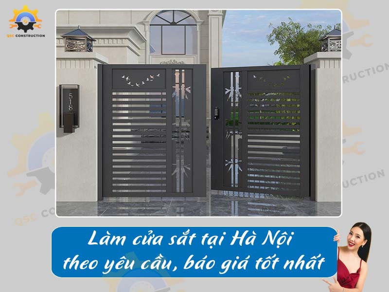 Làm cửa sắt tại Hà Nội theo yêu cầu, báo giá tốt nhất
