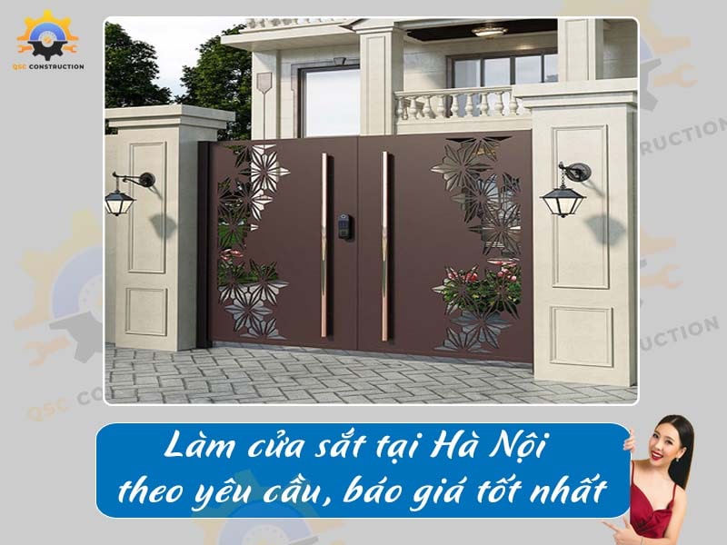 Làm cửa sắt tại Hà Nội theo yêu cầu, báo giá tốt nhất