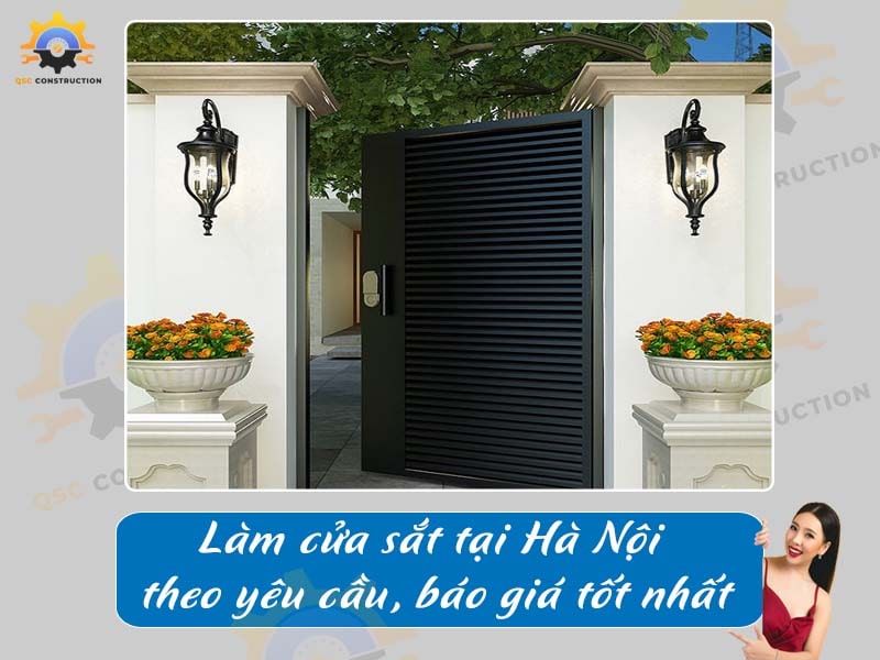 Làm cửa sắt tại Hà Nội theo yêu cầu, báo giá tốt nhất