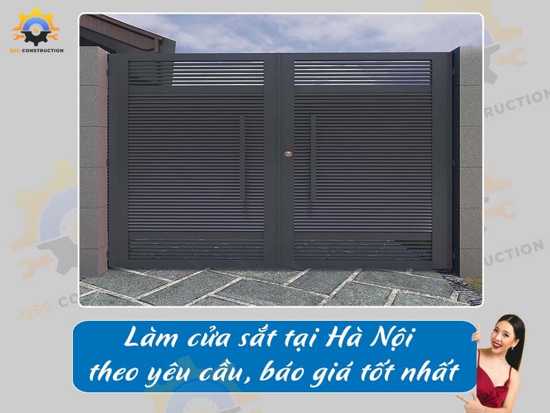 Làm cửa sắt tại Hà Nội theo yêu cầu, báo giá tốt nhất