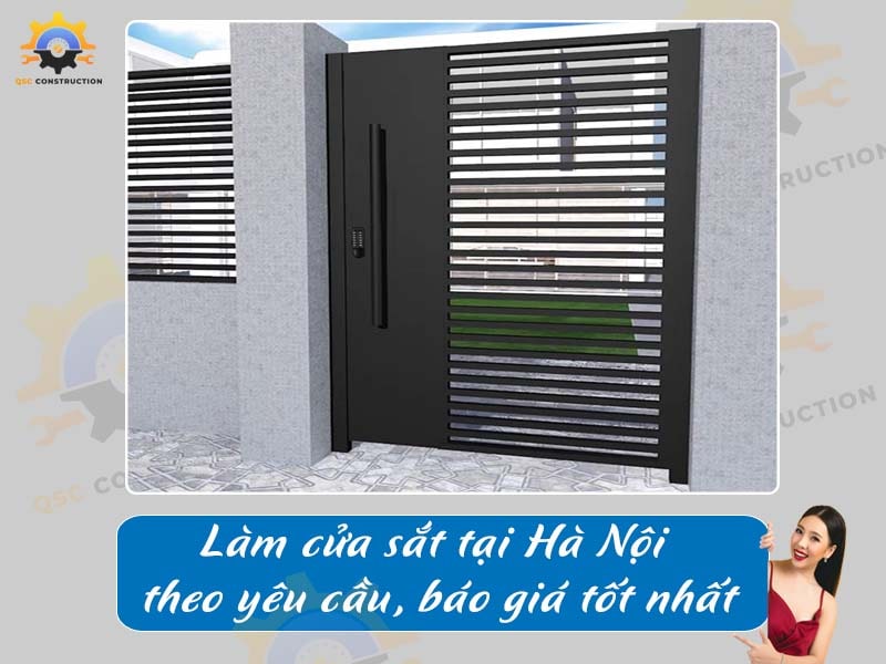 Làm cửa sắt tại Hà Nội theo yêu cầu, báo giá tốt nhất