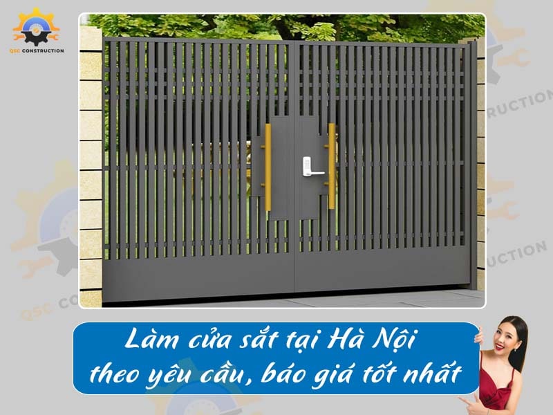 Làm cửa sắt tại Hà Nội theo yêu cầu, báo giá tốt nhất