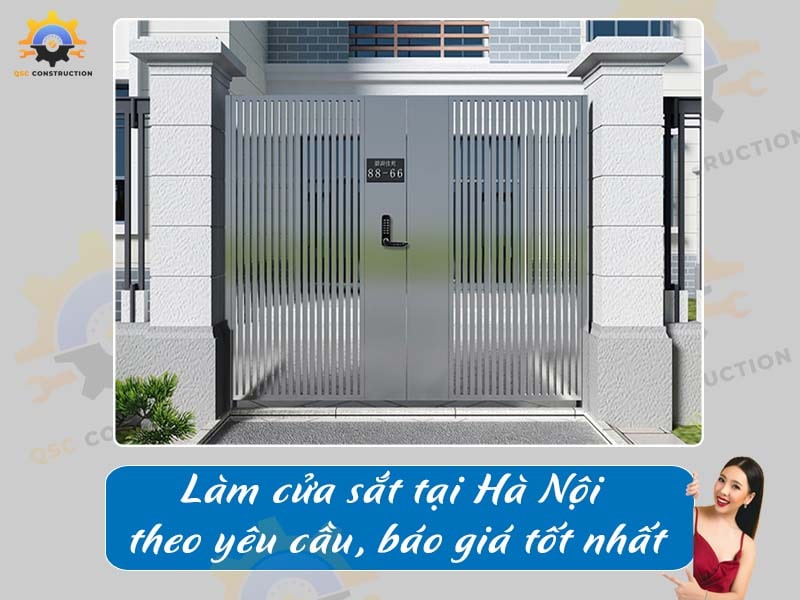 Làm cửa sắt tại Hà Nội theo yêu cầu, báo giá tốt nhất