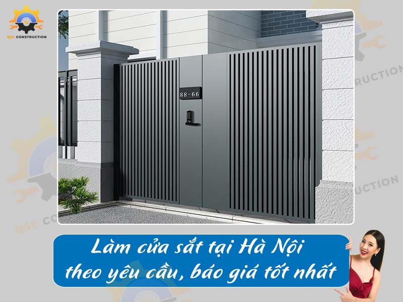 Làm cửa sắt tại Hà Nội theo yêu cầu, báo giá tốt nhất